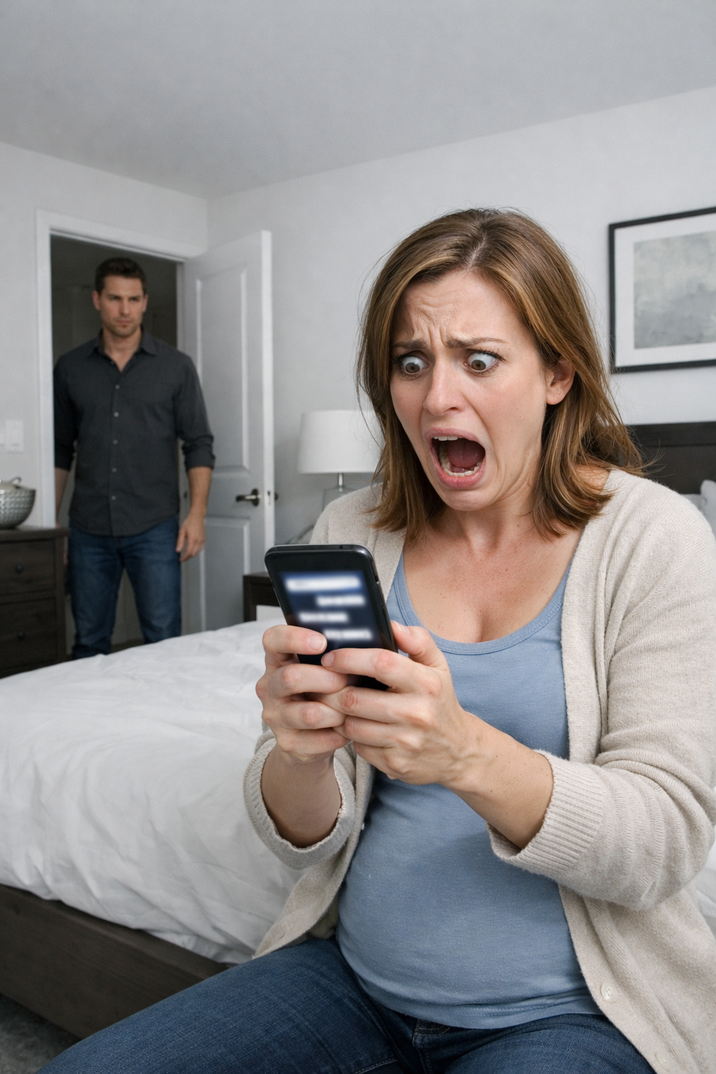 The first blow wasn’t what broke me. It wasn’t the sound of the golf club slamming into my shoulder, or the way my body hit the floor while I curled around my four-month-pregnant belly, praying the baby was still alive. It was her. Standing by the stairs, eyes wild, screaming at my husband: “Finish it—that baby isn’t even yours!” In that moment, I realized this wasn’t a fight. It was an execution they’d planned together.