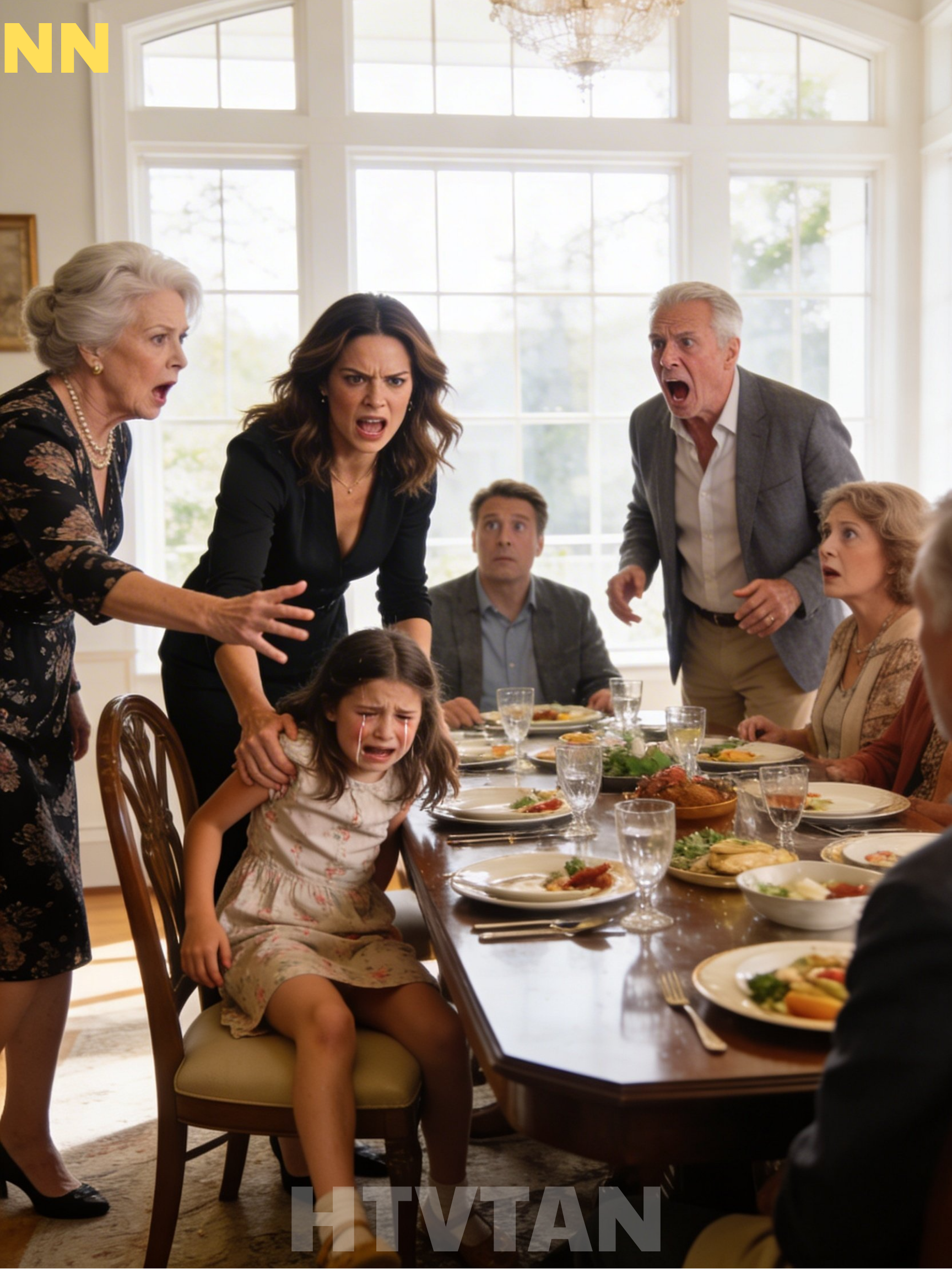 My Mom PUSHED My Little Daughter From Her Chair And Said, “This Table’s For Family. GO AWAY.”