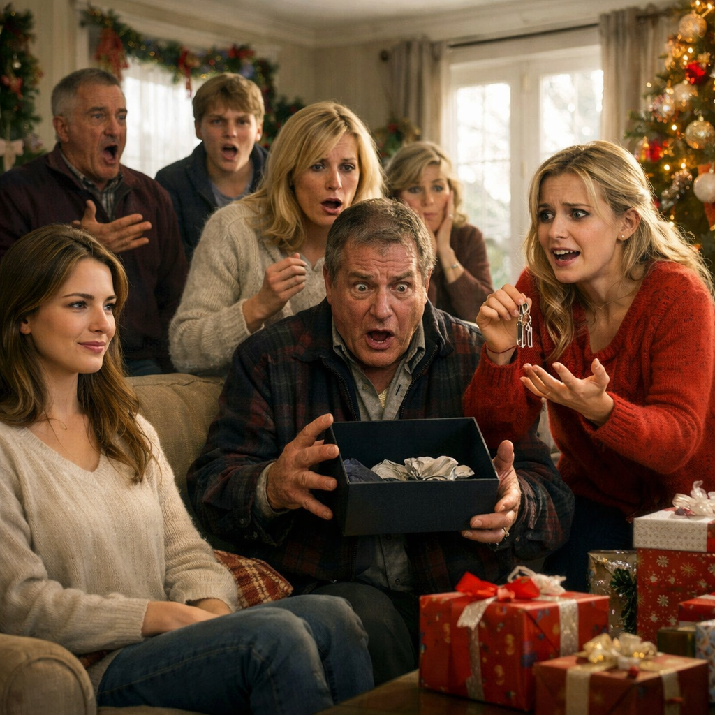 On Christmas morning, my parents smiled and handed my sister a key