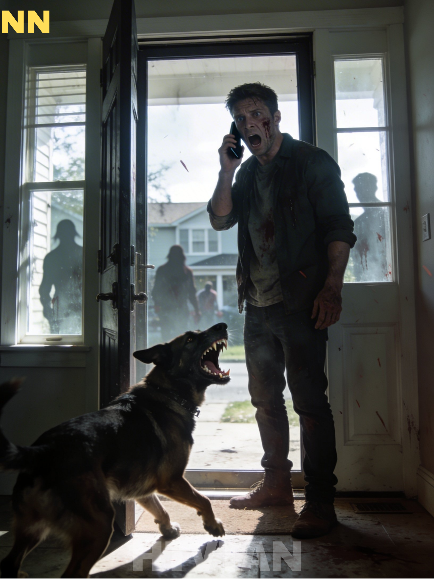 My dog blocked the door, growling like I’d never seen