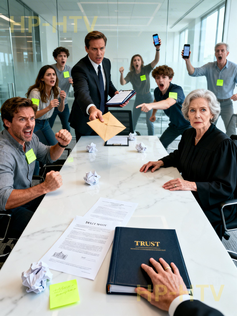 My son smirked over champagne after my husband’s funeral and said, “Don’t expect a dime from Dad’s $92 million, Mom. You’ll be gone before the ink dries.” They stuck neon stickers on my furniture, measured my bedroom for a “spa remodel,” and shoved a cot into the laundry room—while I quietly carried a folder they’d forgotten I ever could have written. At the will reading, the lawyer played my husband’s message: “For every word spoken against their mother, deduct one million dollars…”