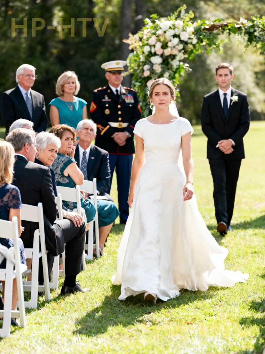 At my wedding, I walked down the aisle alone because my parents skipped it to “help” my sister throw a party. They sent a lazy “Congrats” text and went back to their snack table. The next day, they casually asked, “So who even showed up?” I told them to ask around. When they saw the group photo—with a federal judge, a retired general, and my husband’s high-level mentors—they went silent. They hadn’t just missed my wedding… they’d publicly snubbed the daughter everyone else quietly respected.