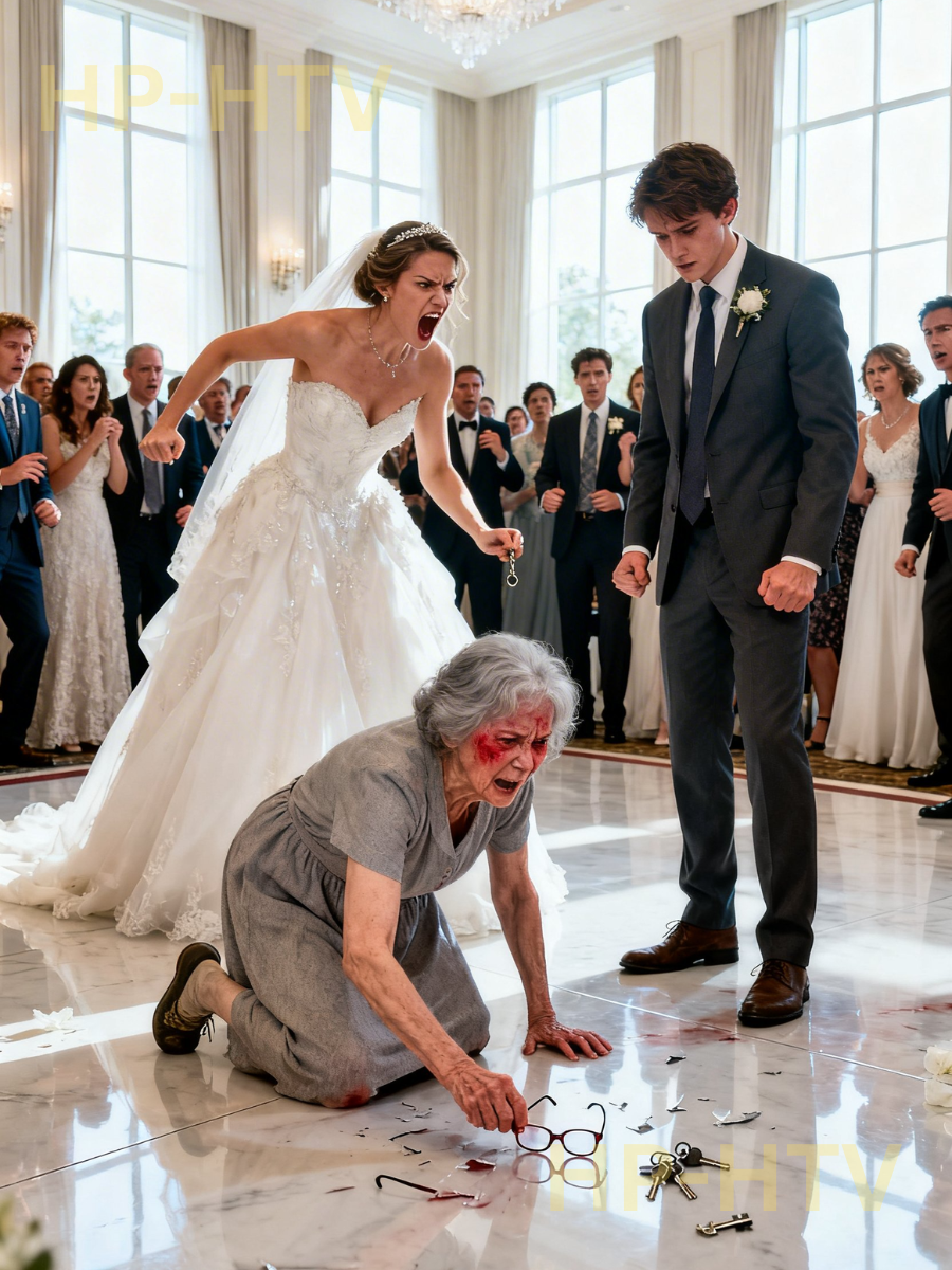 At my son’s wedding, my daughter-in-law demanded my apartment keys in front of 130 guests. When I refused, she slapped me so hard. I left and made a phone call. 30 minutes later, a man appeared at the door of the hall, and when they saw who it was, they began to cry…