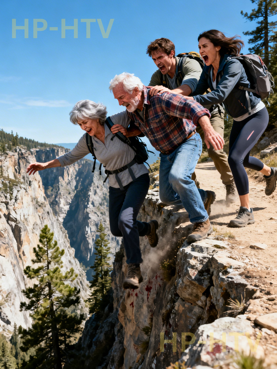 On the mountain path, my daughter-in-law and my son suddenly pushed my husband and me off a cliff. Lying down there, bleeding, I heard my husband whisper: “Don’t move… pretend to be dead!” When they left, my husband revealed a truth more terrible than the fall.