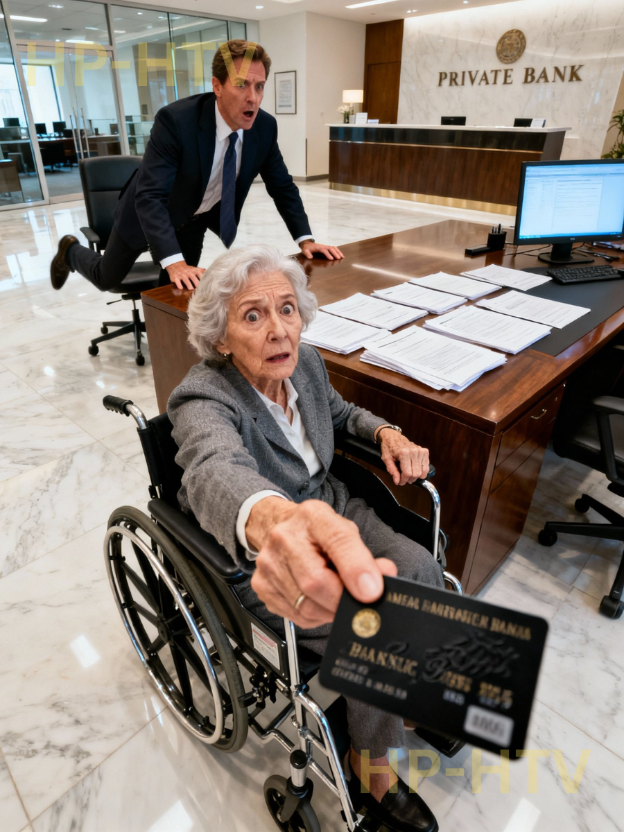 I Came to My Son’s Door in a Wheelchair Begging for Help—He Shut It in My Face. The Next Morning, One Card Made a Bank Manager Panic