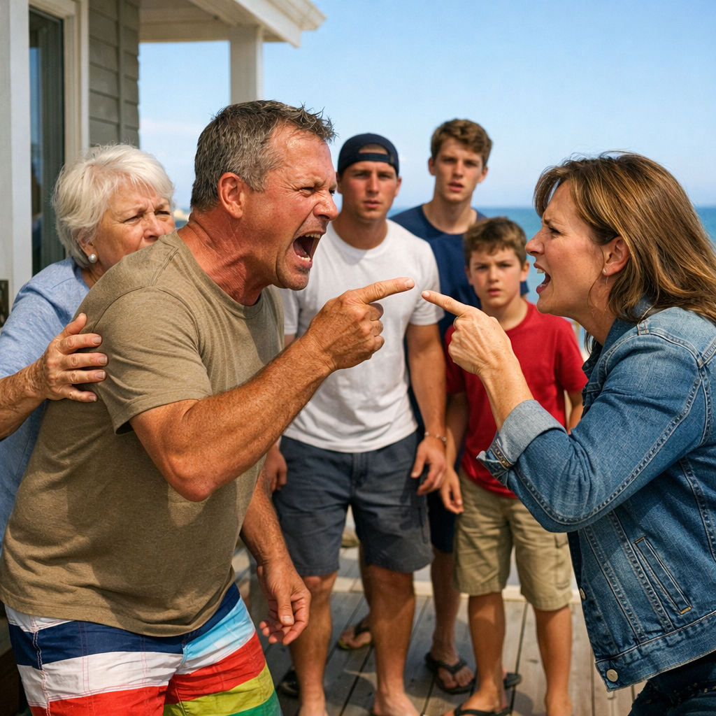 All I wanted was a quiet weekend at my beach house. Instead, my sister’s husband was already there with his entire family. The moment he saw me, he shouted, “Why is this parasite here? Get the hell out.” I simply smiled and replied, “Alright, I’m leaving.” What happened afterward made him regret those words more than anything.