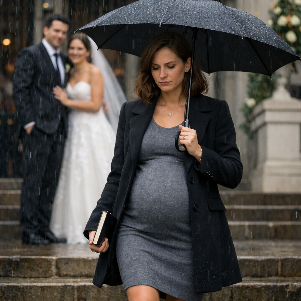 She showed up to finalize the divorce eight months pregnant… then stood there and watched her husband marry his mistress that very same day, smiling as if she had nothing left to lose. What he didn’t realize was that she was walking away with a secret powerful enough to shatter everything he believed he had gained.