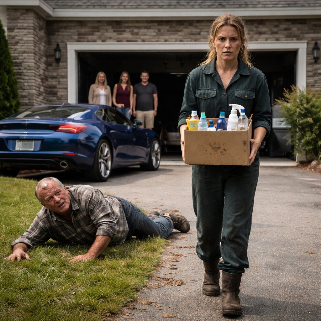 I won $450 million—and stayed a janitor so my toxic family would never know. For three years, they treated me like I was nothing. Yesterday, they threw me out for “embarrassing” them. Today, I came back for my things… in a Bugatti. My father collapsed on the lawn when he saw who stepped out.