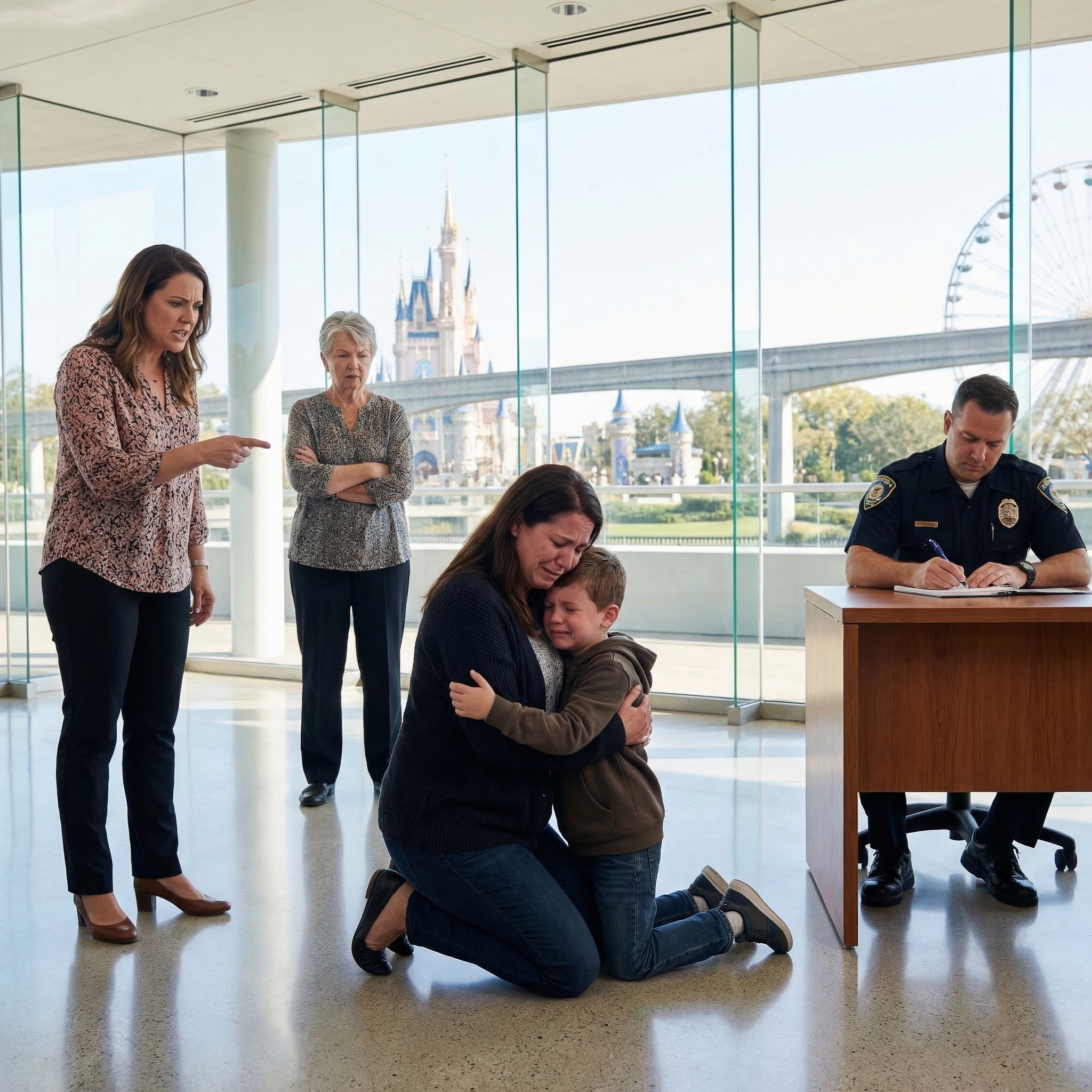 My 6-year-old son went to Disney with my parents and sister. Then Disney staff called: he was alone at lost & found. Through tears, he whispered, “Mom, they left me and went home.” When I called my mother, she laughed. My sister mocked him. They had no idea what was coming next.