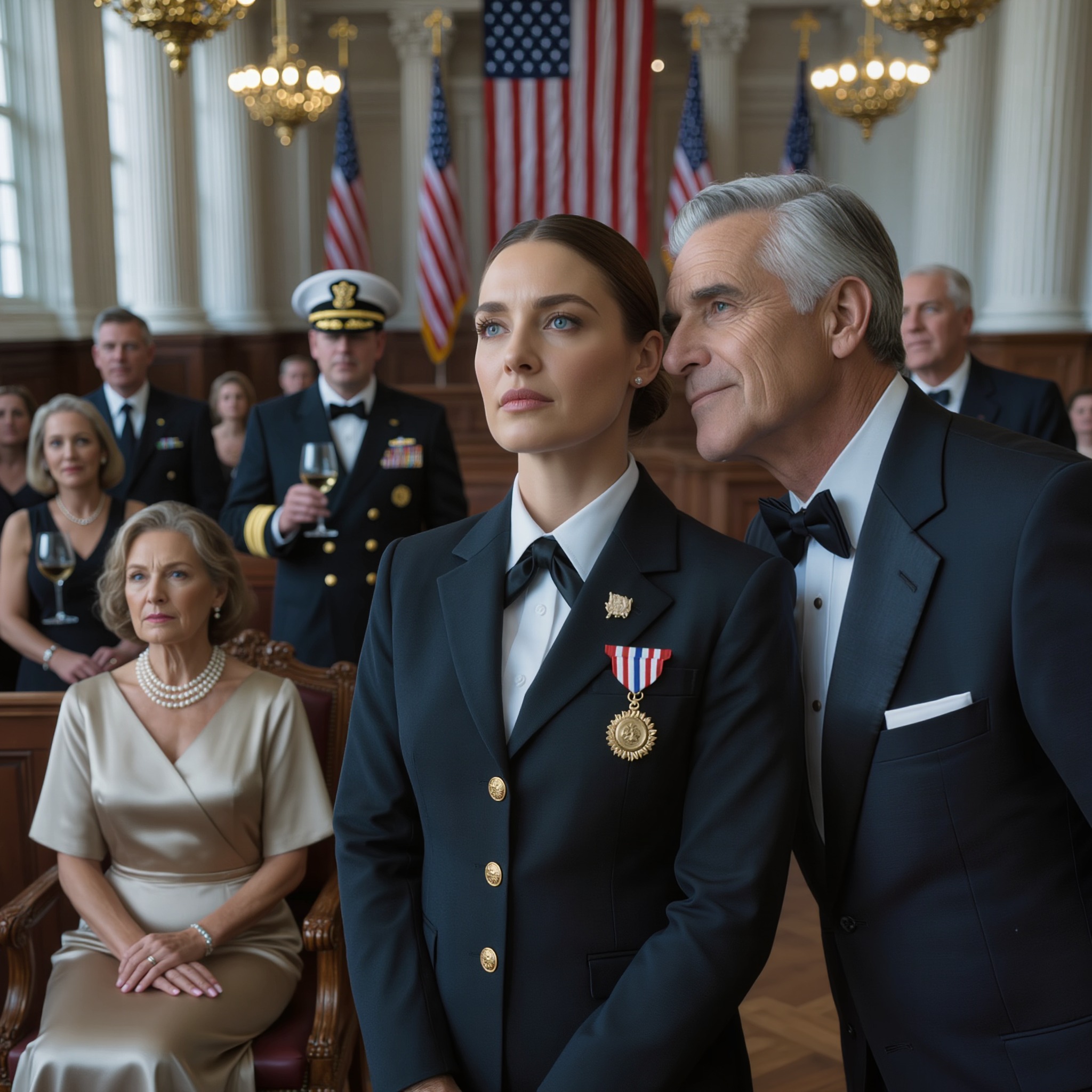 My father waited until the Navy pinned a medal on my uniform, until the room was full of senators, donors, and polished women in pearls, and then he leaned close enough for everyone near us to hear and said he wished I had never been born, as if the worst thing I had ever done was survive him long enough to make him watch me be honored