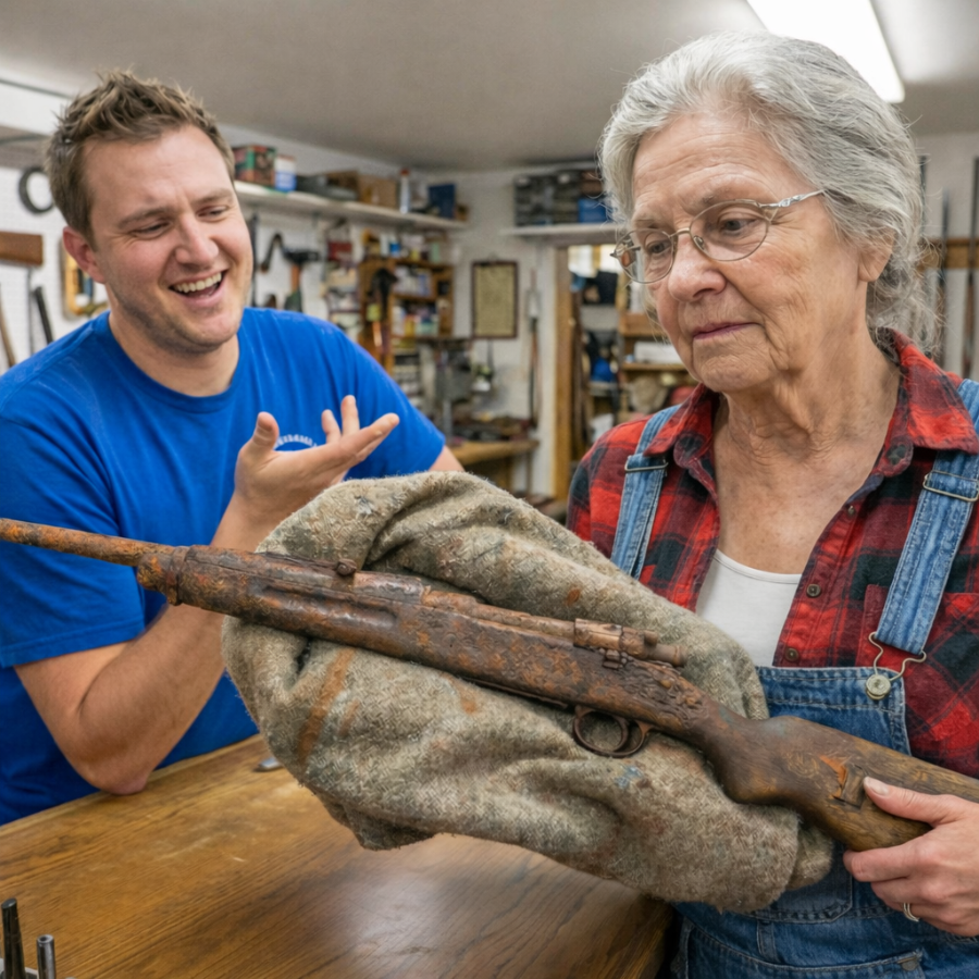 Young Gunsmith Laughed At The Old Rusty Rifle — Until The Woman Said ‘That Serial Will Shock You’