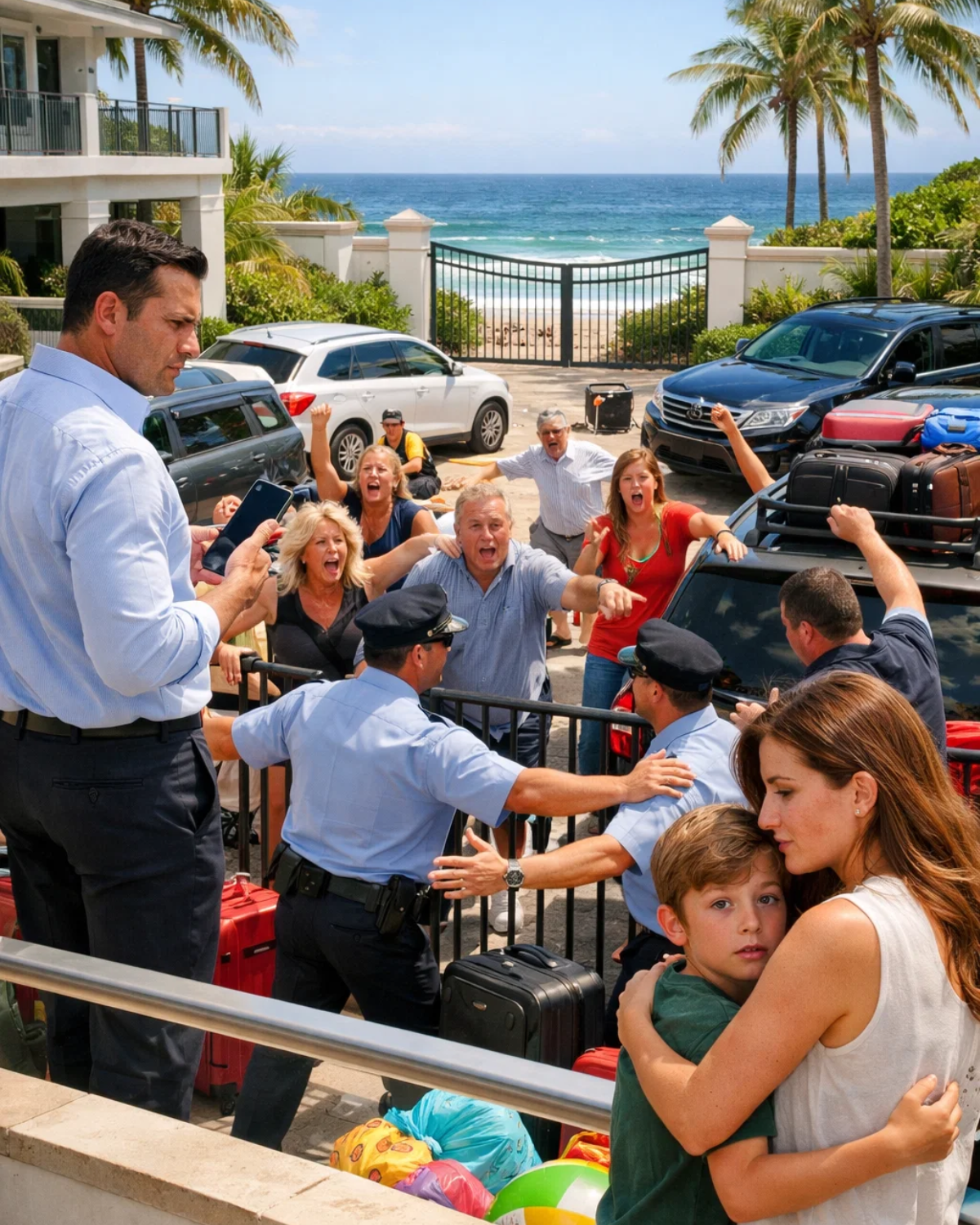 We’re planning the family reunion at your beach house. 47 people for days, my sister wrote to me. Stock the fridge for Friday. No one consulted me. I replied, “No.” She sent a laughing emoji anyway. We’re coming. What are you going to do? Call the HOA? I didn’t answer. On Friday morning, I changed the door code and then hired security for when they arrived.