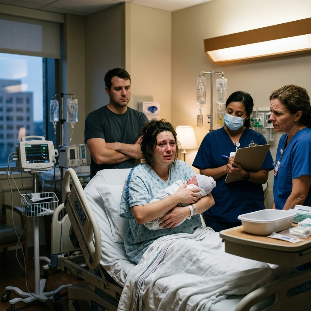 My husband looked at the newborn baby right after the delivery and said with a smirk, “We need a dna test to be sure it’s mine.”. The room fell silent whenI held the baby, tears welling in my eyes. Some days later, the doctor looked at the dna test results and said, “Call the police.”…