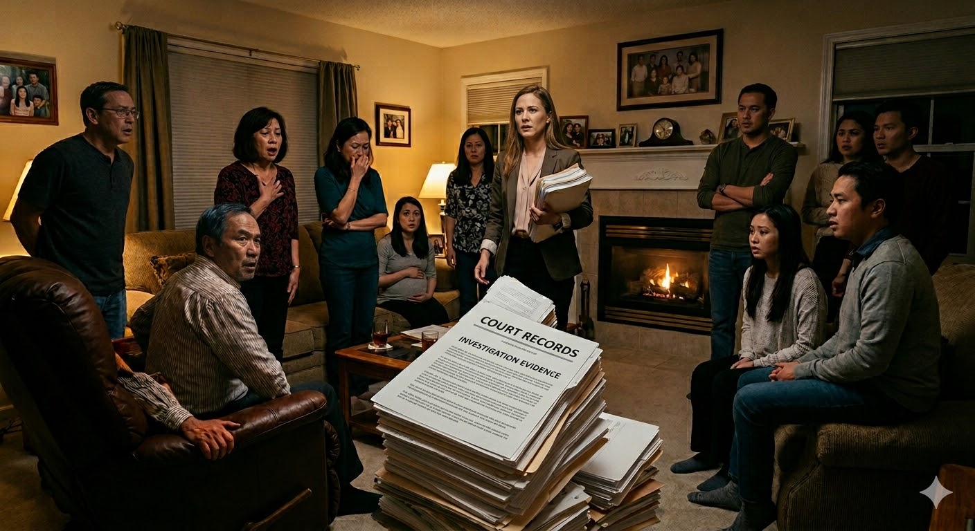 My father stole my $60,000 SUV for my unlicensed brother, then packed the house with relatives to force me to apologize—until I walked in carrying something that made the whole room stop breathing.