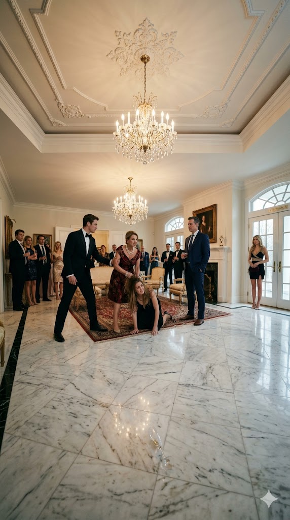 She called me a cheap thief and dragged me in front of a room full of wealthy guests, demanding I be sent to prison for stealing her diamond necklace. Then my brother said one sentence to her husband—and suddenly, the real betrayal in that mansion was impossible to hide.