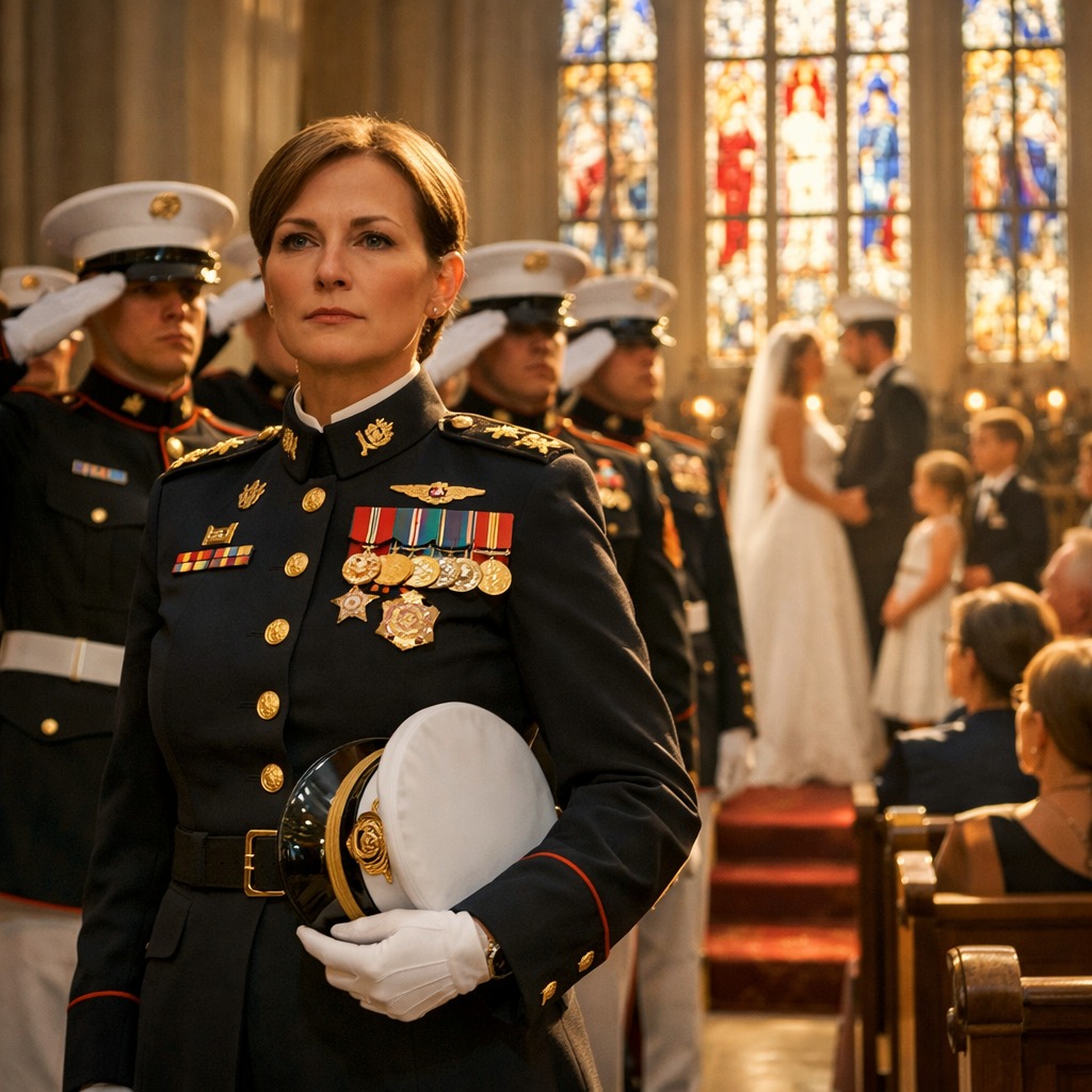 My family told me not to wear my uniform to my brother’s wedding. ‘Soldiers are embarrassing.’ But I walked in wearing my full dress uniform — two stars on my shoulders, officer cap in my hand. 120 guests turned to stare at me. 20 Marines stood up: ‘General on deck!’ Their faces went pale.