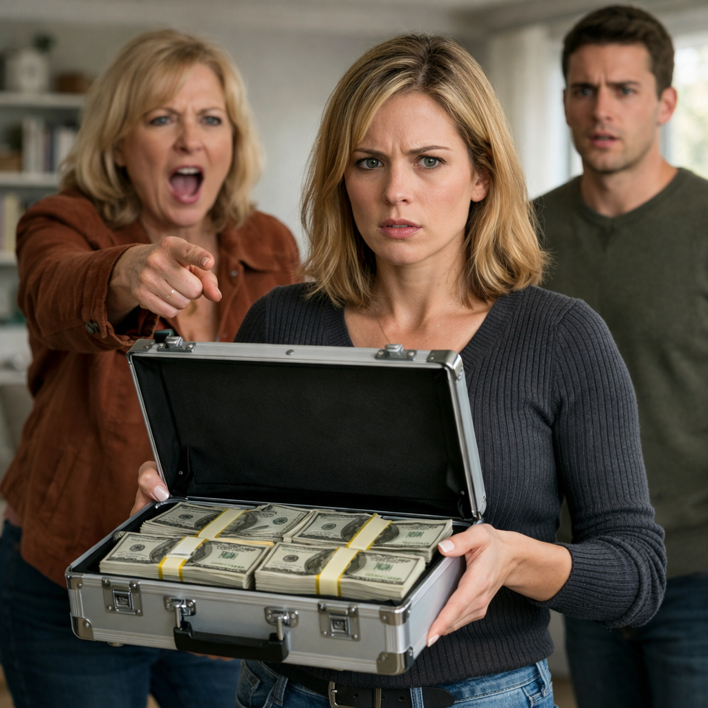 My mother-in-law stormed into the house and screamed, “Where’s the money from your mother’s apartment sale?”I froze as my husband calmly said, “Sweetheart, Mom and I decided the 7 million should go to my brother’s debts.” But they never saw my surprise coming.