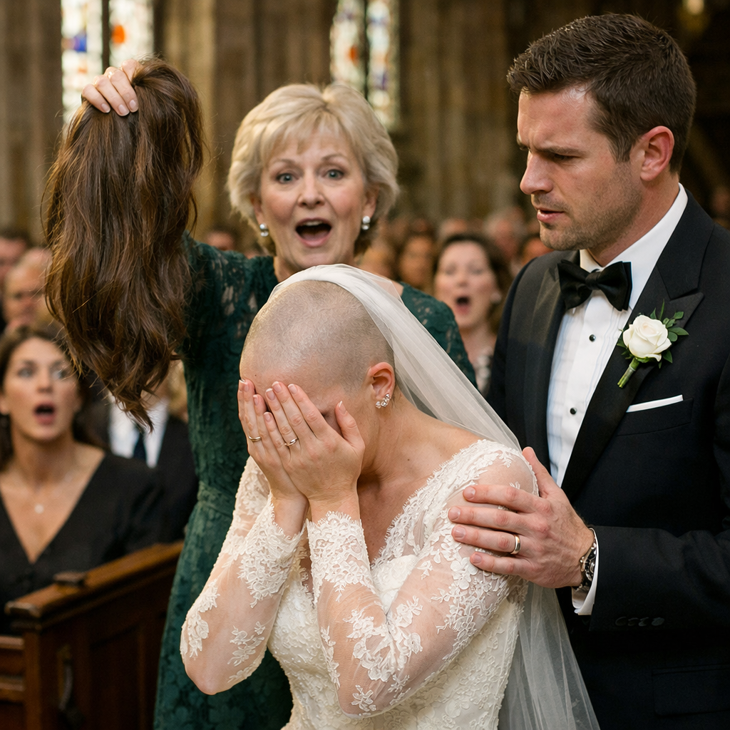 “During my wedding, my mother-in-law came up to me and ripped off my wig, revealing my bald head to all the guests. But then something unexpected happened