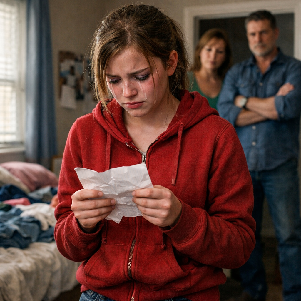 While I was away on a work trip, my fourteen-year-old daughter woke up to a note from my parents that read: “Pack your things and move out. We need the room for your cousin. You’re not welcome here.”