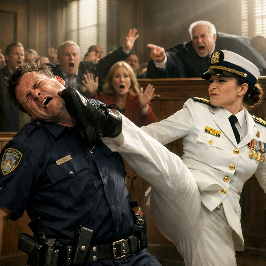 “Racist Cop Attacks Navy Major in Court — Then the Whole Room Sees the Truth”…