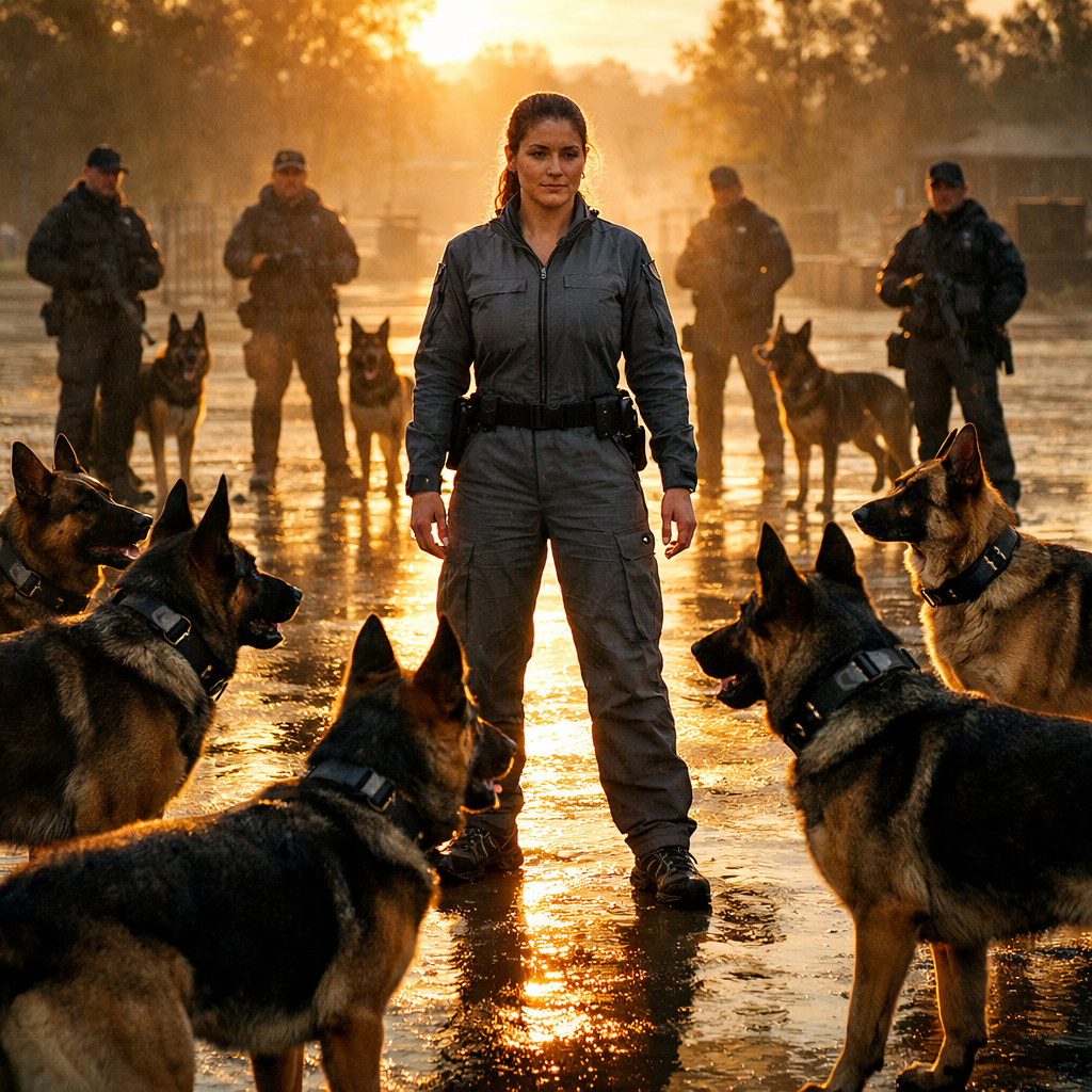 Navy SEAL Said Go Home — But All 47 Military Dogs Refused And Guarded Her Instead…
