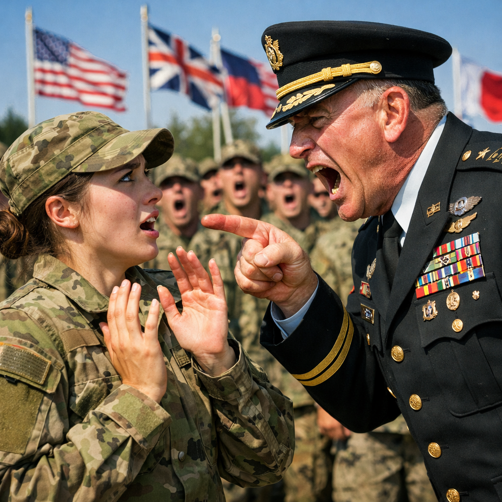 “Slap me in front of your army, General—and I’ll dismantle your pride before your body hits the stage.” The Arrogant General Humiliated a Quiet Female Sergeant in Front of 5,000 Troops—Then Learned She Was the Deadliest Instructor in the Military