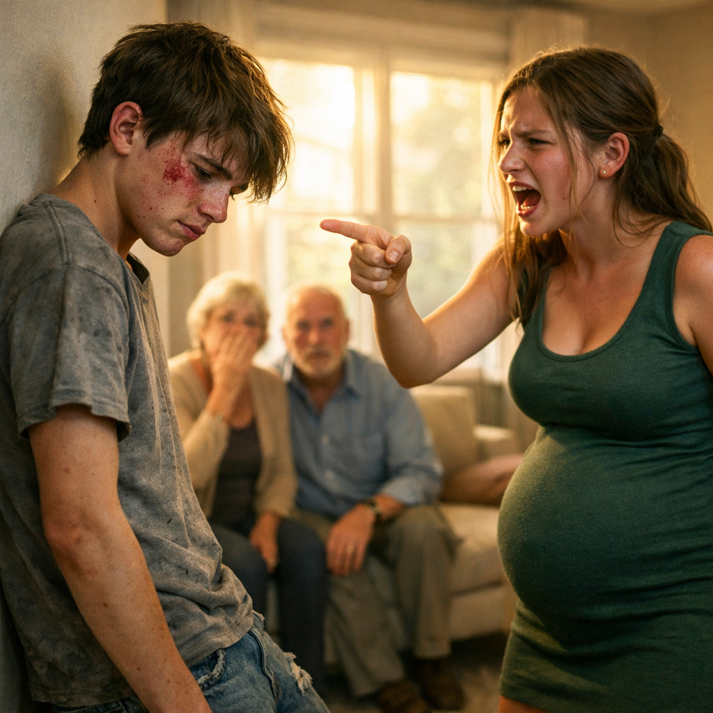 When I was 17, my adopted sister told everyone I got her pregnant. My parents threw me out, my girlfriend walked away, and my entire world fell apart in a single night. Ten years later, the truth finally surfaced, and my whole family showed up at my door in tears. I didn’t open it.