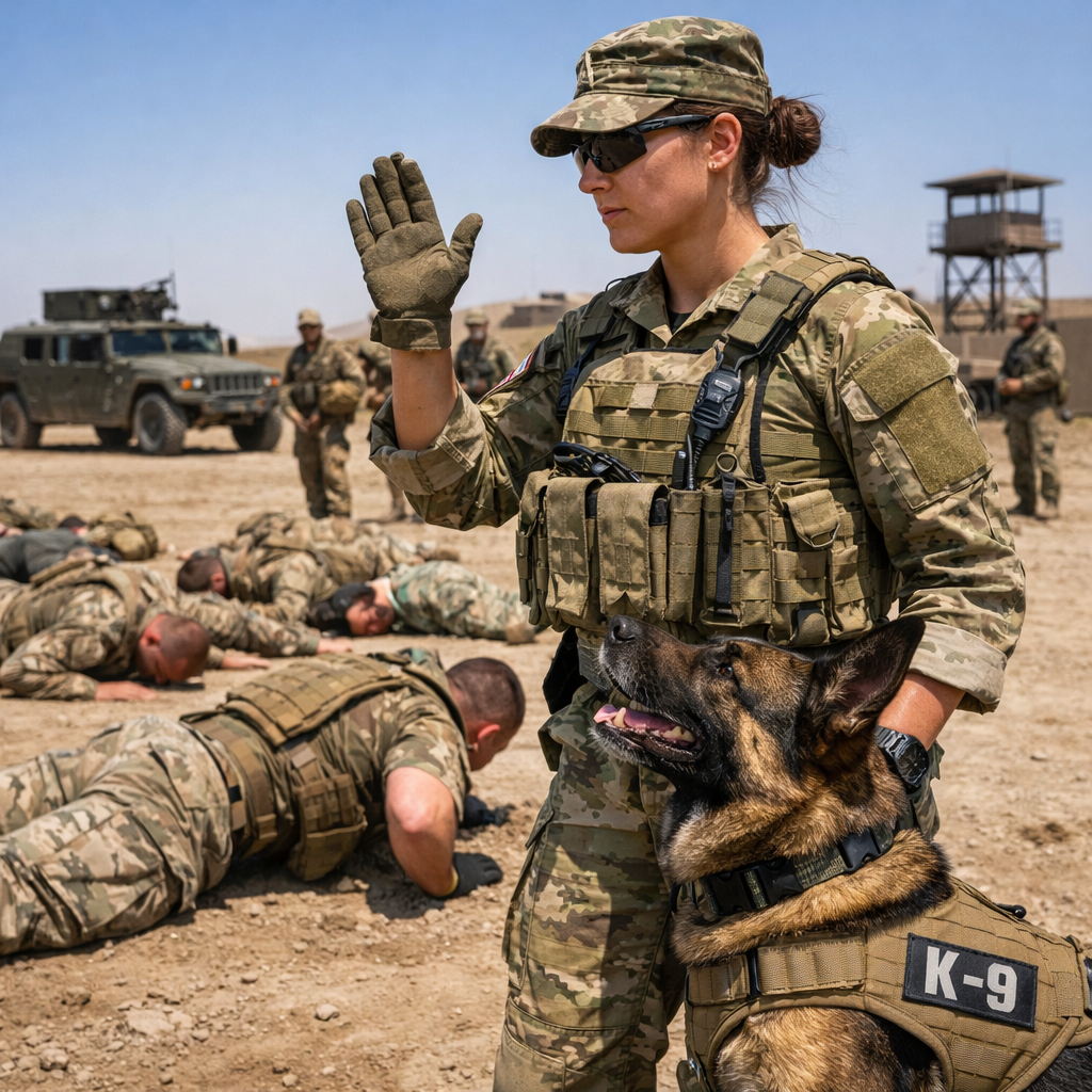 After sending four handlers to the ER and becoming completely uncontrollable, the war dog finally obeyed when a female veteran gave a single command.
