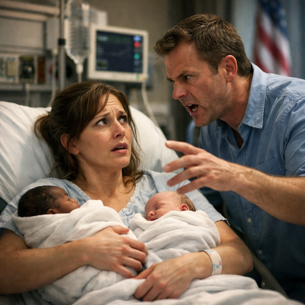 I spent years hoping to become a father—until the moment I saw that my wife had delivered twins with completely different skin tones.