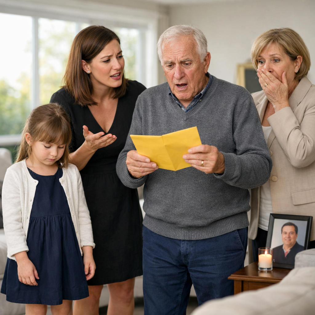 I called my parents to tell them that my husband died. They said they were busy at tea. My sister’s birthday party days later, they came to ask for 50% of the inheritance. My 8-year-old daughter gave them an envelope and said, “That’s why you came, right?” When they opened it, their hands started to shake.
