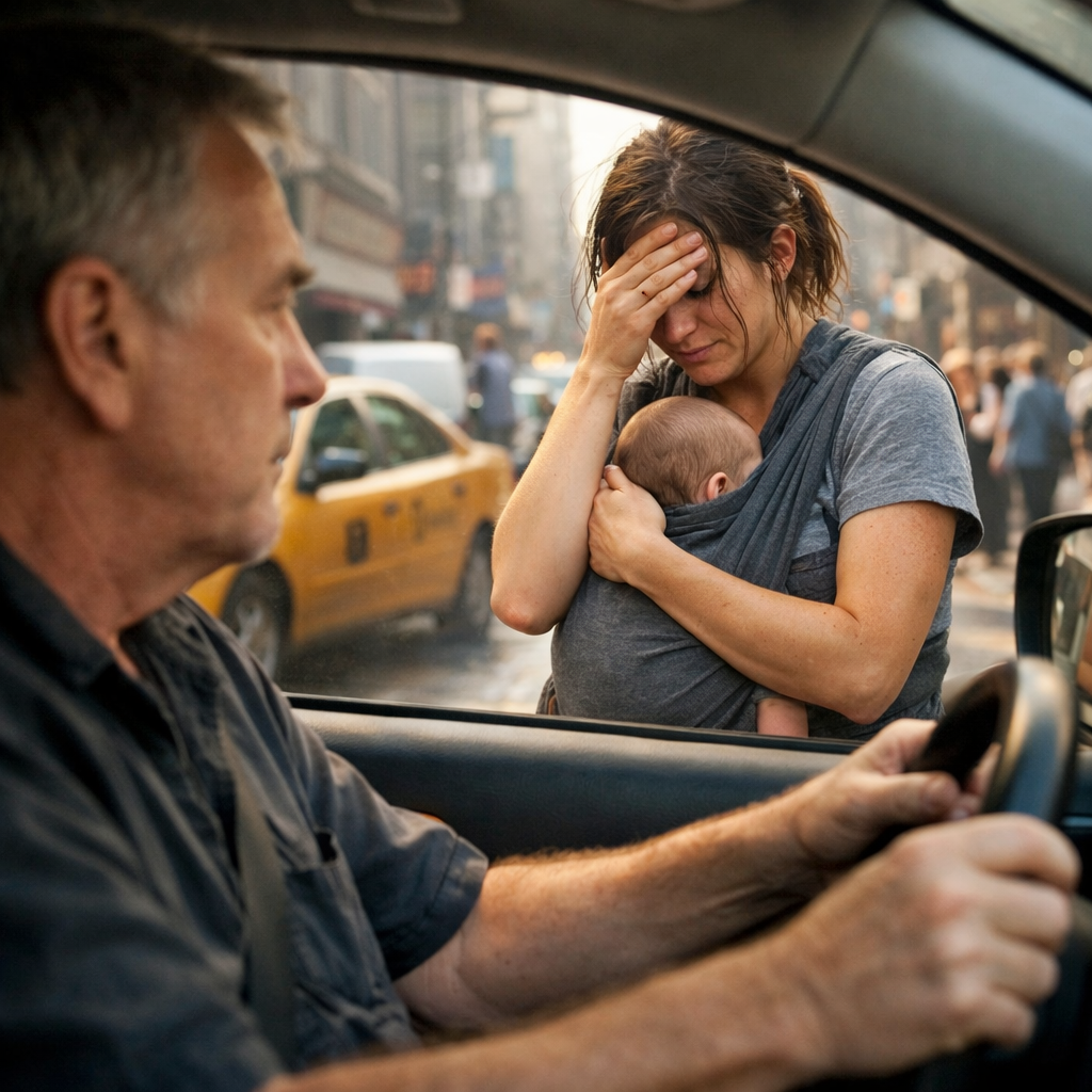I saw my daughter begging in the street while carrying her baby… She told me her husband had taken everything from her. When I stopped at the red light, I saw my daughter begging, counting coins while holding her baby in her arms…