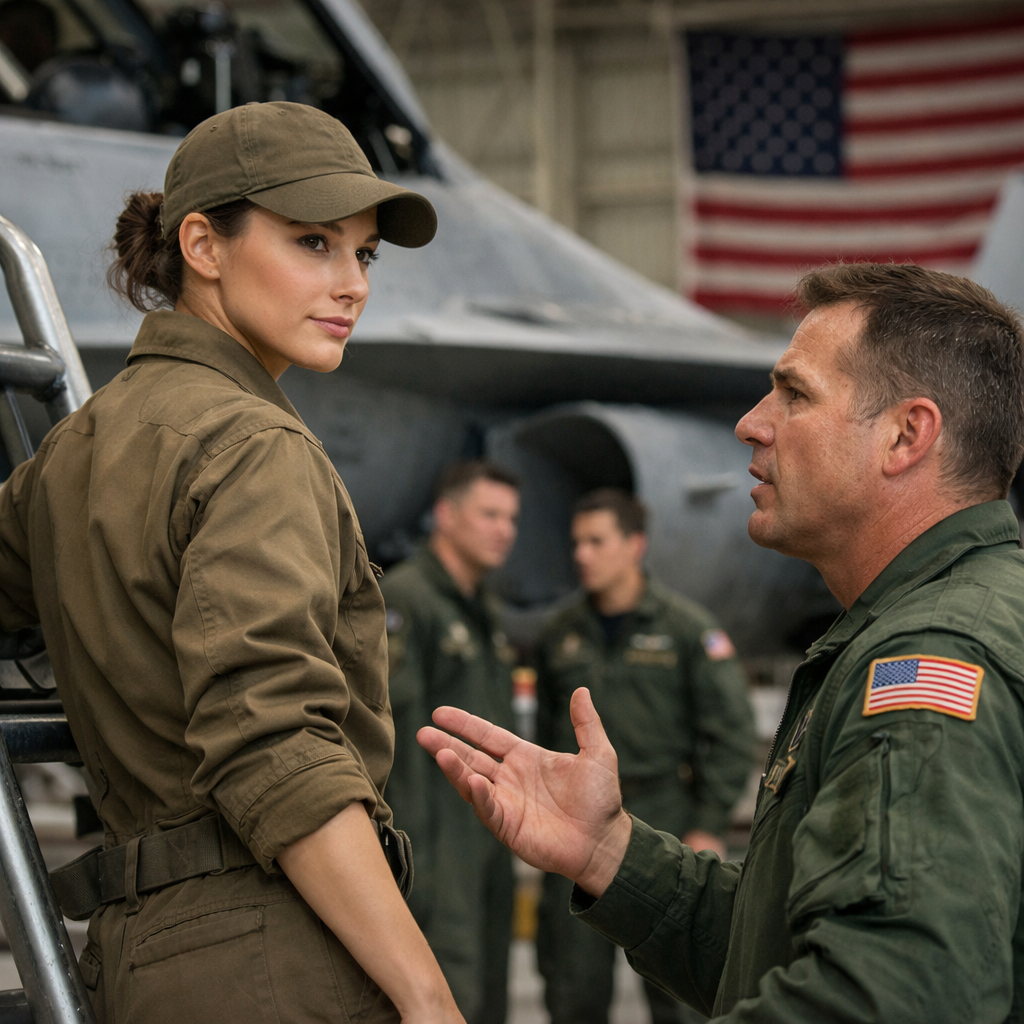 For Eight Years She Worked Under A Different Name — Until A Blue-And-Gold Demo Team Rolled A Carrier Jet Into Her Hangar