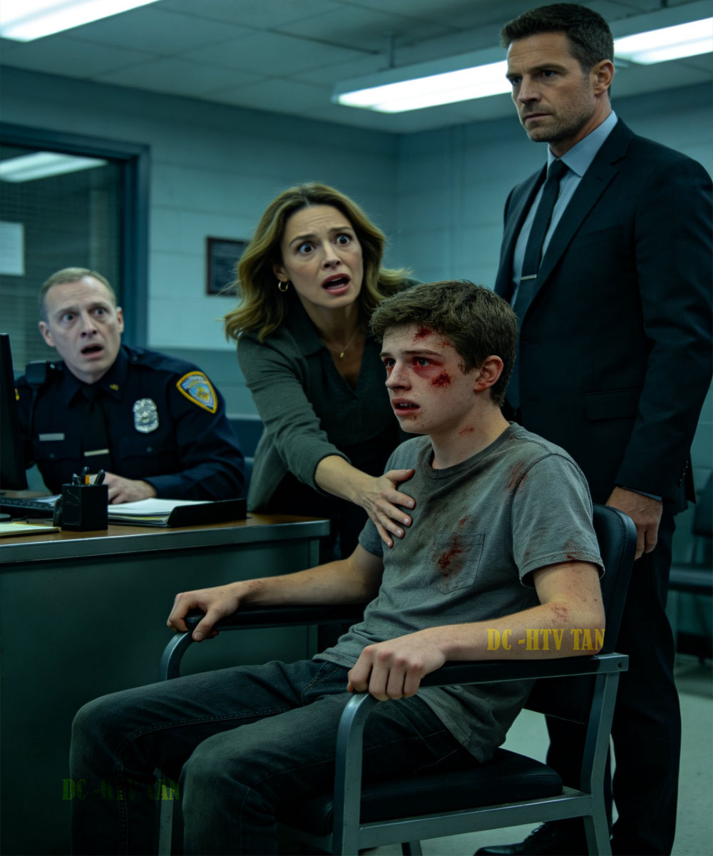 MY SON CALLED ME AT MIDNIGHT:  “MOM I’M AT THE POLICE —STATION. MY STEРМОМ НІТ ME …  BUT SHE’S SAYING I ATTACKED HER. DAD DOESN’T BELIEVE ME!”  I WENT TO THE STATION WITH MY NEW HUSBAND, AND THE OFFICER TURNED PALE AND STUTTERED: “I’M SORRY I DIDN’T KNOW …