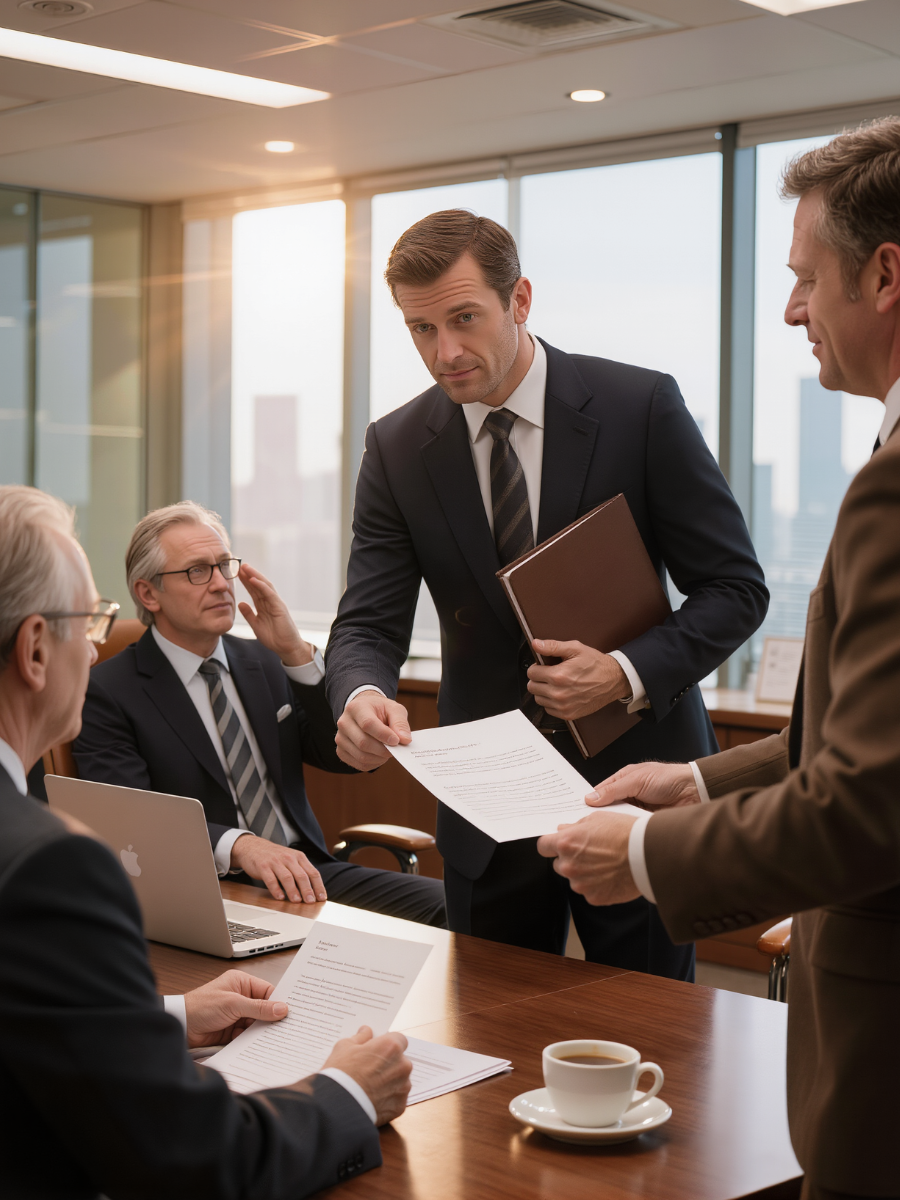 “Consider this your final lesson,” the CEO’s nephew sneered, firing me at 7:59 a.m. My last paycheck hit my account. An hour later, a courier delivered a letter to our lawyer in the boardroom. He read a single line, then silently slid it to the CEO—who went pale and whispered: “You just triggered the founder’s reversion clause.”