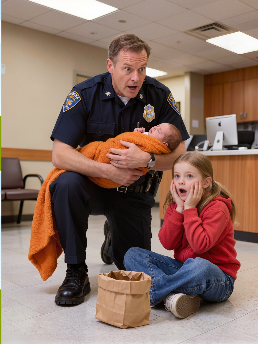 A Little Girl Walked Into a Police Station Holding a Paper Bag and Whispered, “Please Help… My Baby Brother Stopped Moving” — What Officers Discovered About Her Family Left Everyone Silent