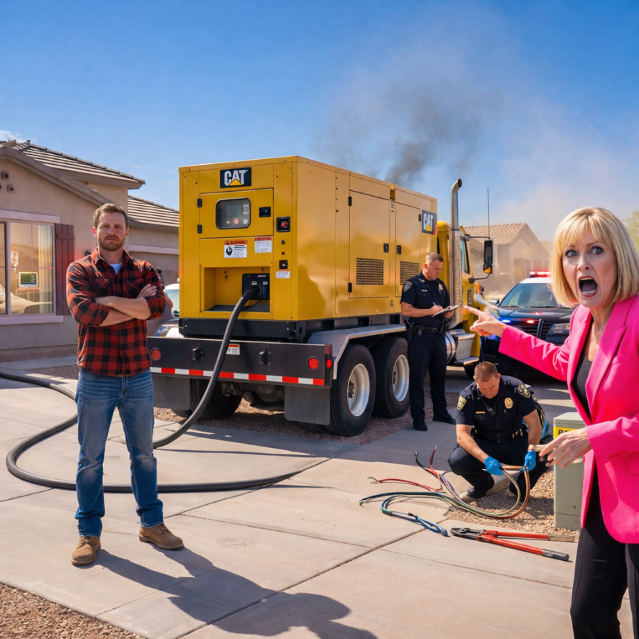 HOA Karen Shut Down Power to My ICU Room — She Froze When a Generator Truck Took Over Her Street