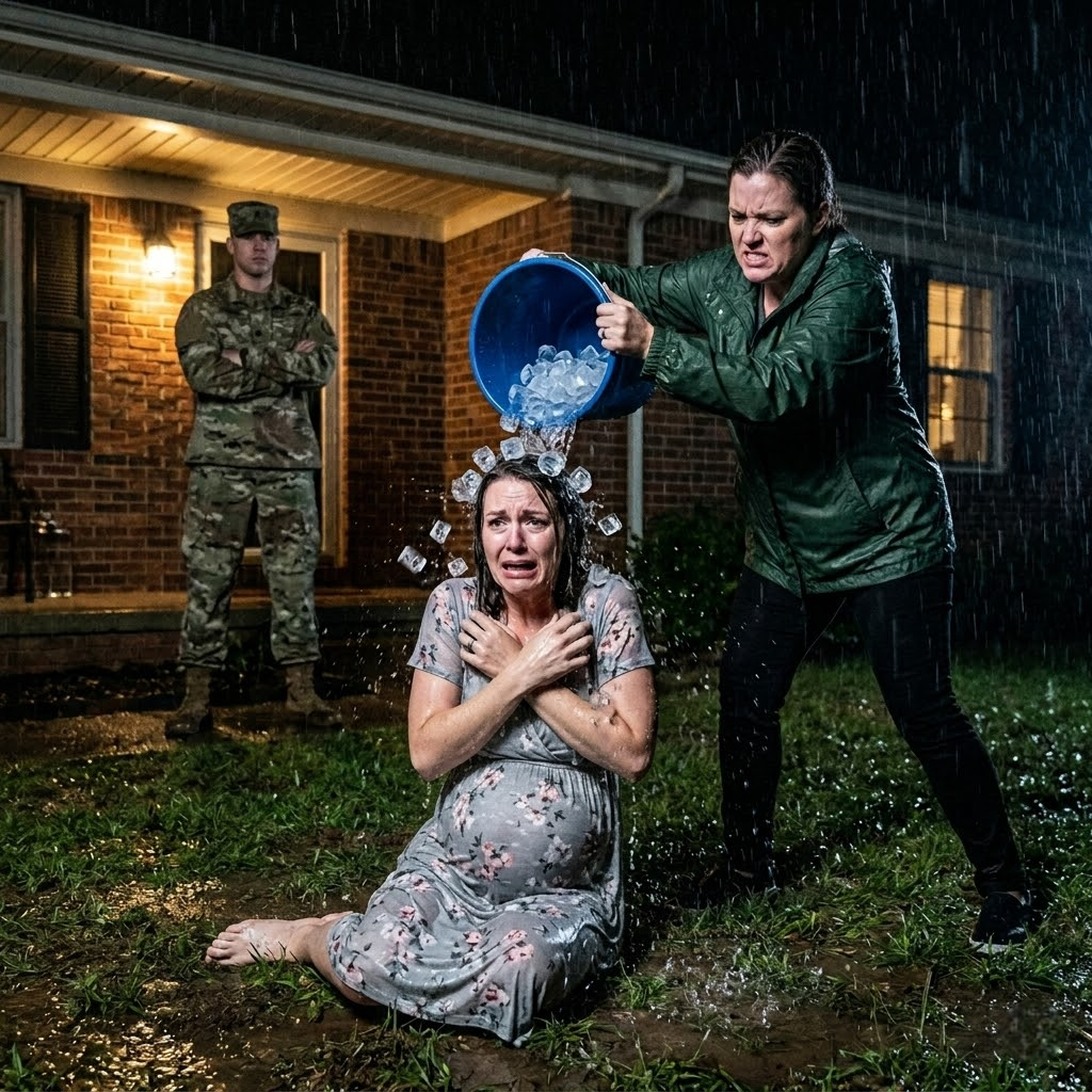 I returned from a 12-month deployment to find my pregnant wife sleeping in the dog kennel. My mother was standing over her with a bucket of ice water. “”This is where stray mutts belong,”” she spat. My wife sobbed, “”Please, the baby is cold.”” My mother laughed, “”That baby isn’t part of this family.”” She had no idea I was standing behind her with my entire unit. I cleared my throat and said: “”You’re right, Mom— you’re the only one who doesn’t belong here, because….””