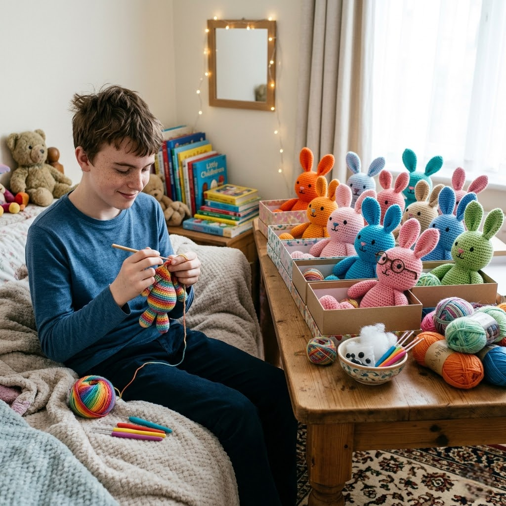 My 9-Year-Old Grandson Knitted 100 Easter Bunnies for Sick Kids from His Late Mom’s Sweaters – When My New DIL Threw Them Away Calling Them ‘Trash,’ My Son Taught Her a Lesson
