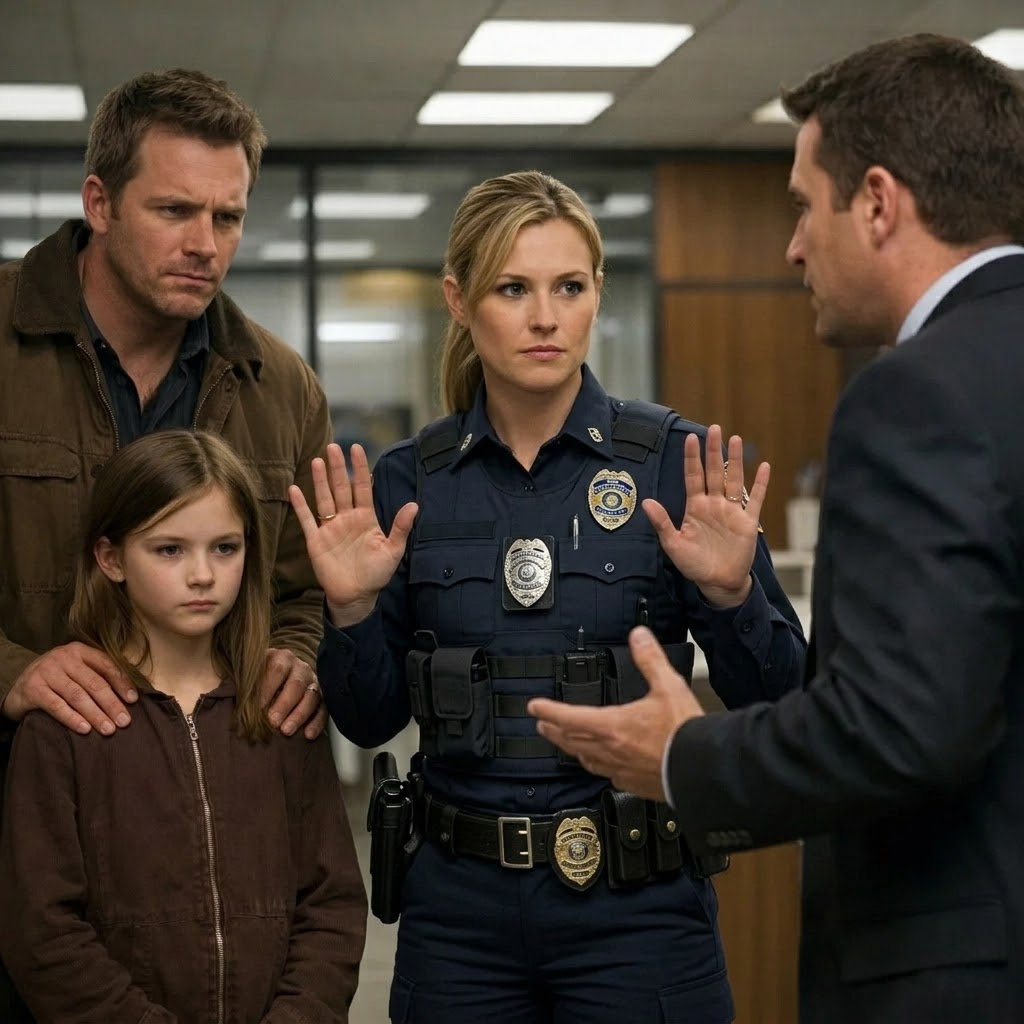 My daughter called me from a police station at 3:17 a.m., her voice shaking as she said her stepfather had hurt her—and when I walked inside, the officer on duty went pale and murmured, “I’m sorry… I didn’t realize.”